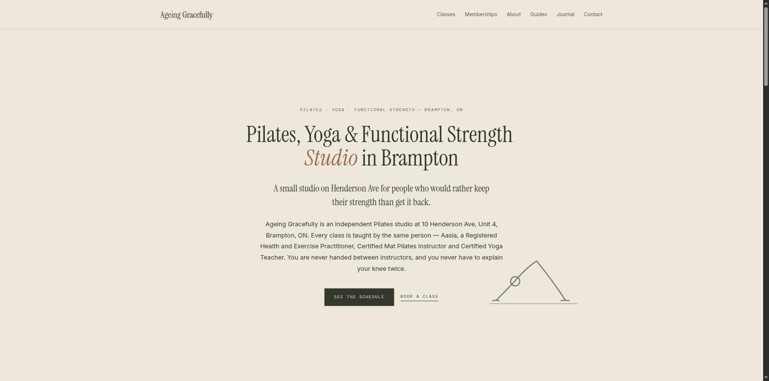 Ageing Gracefully — homepage