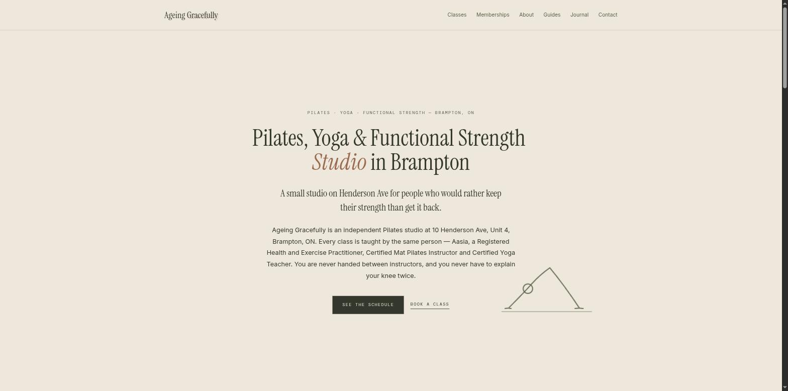 Ageing Gracefully — homepage